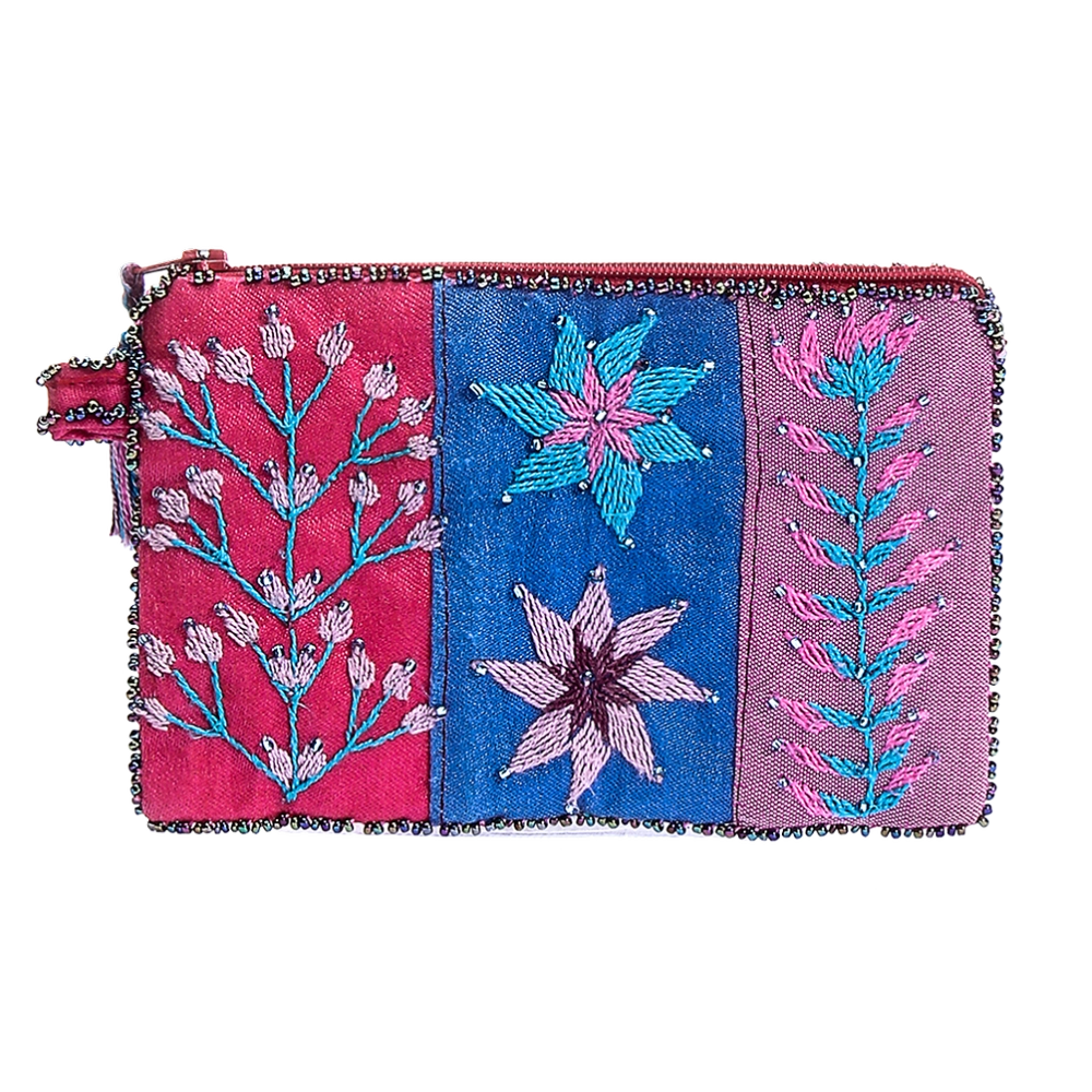 Mixed colors Embroidery Purse