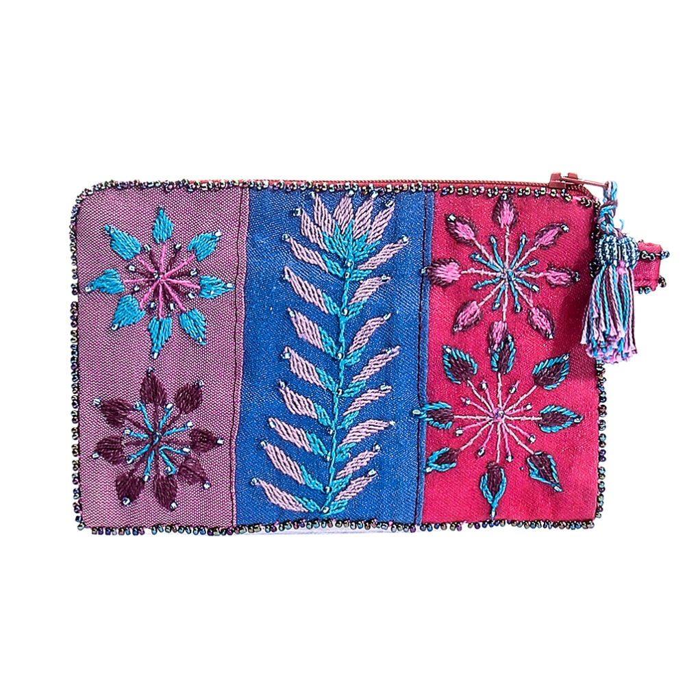 Mixed colors Embroidery Purse