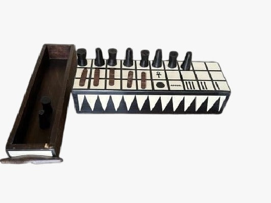 Acrylic Black And White Senet